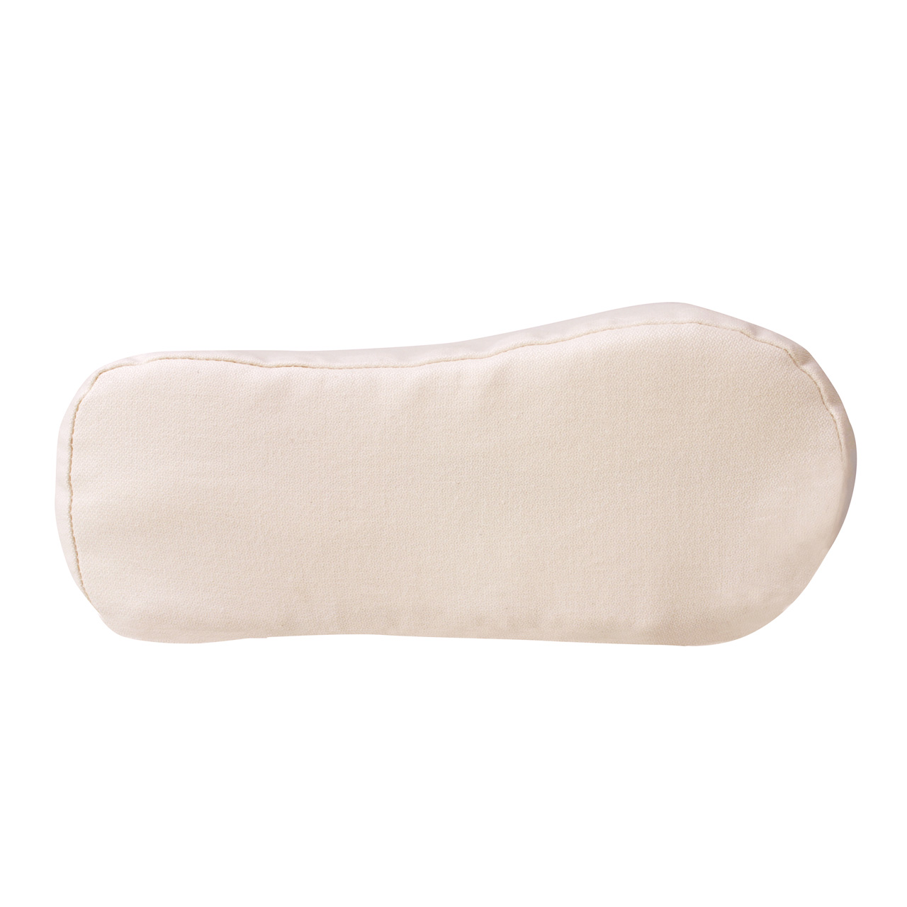 Side view of the billerbeck Cosisoft neck support pillow made of natural latex, vegan, in size 40x80 cm